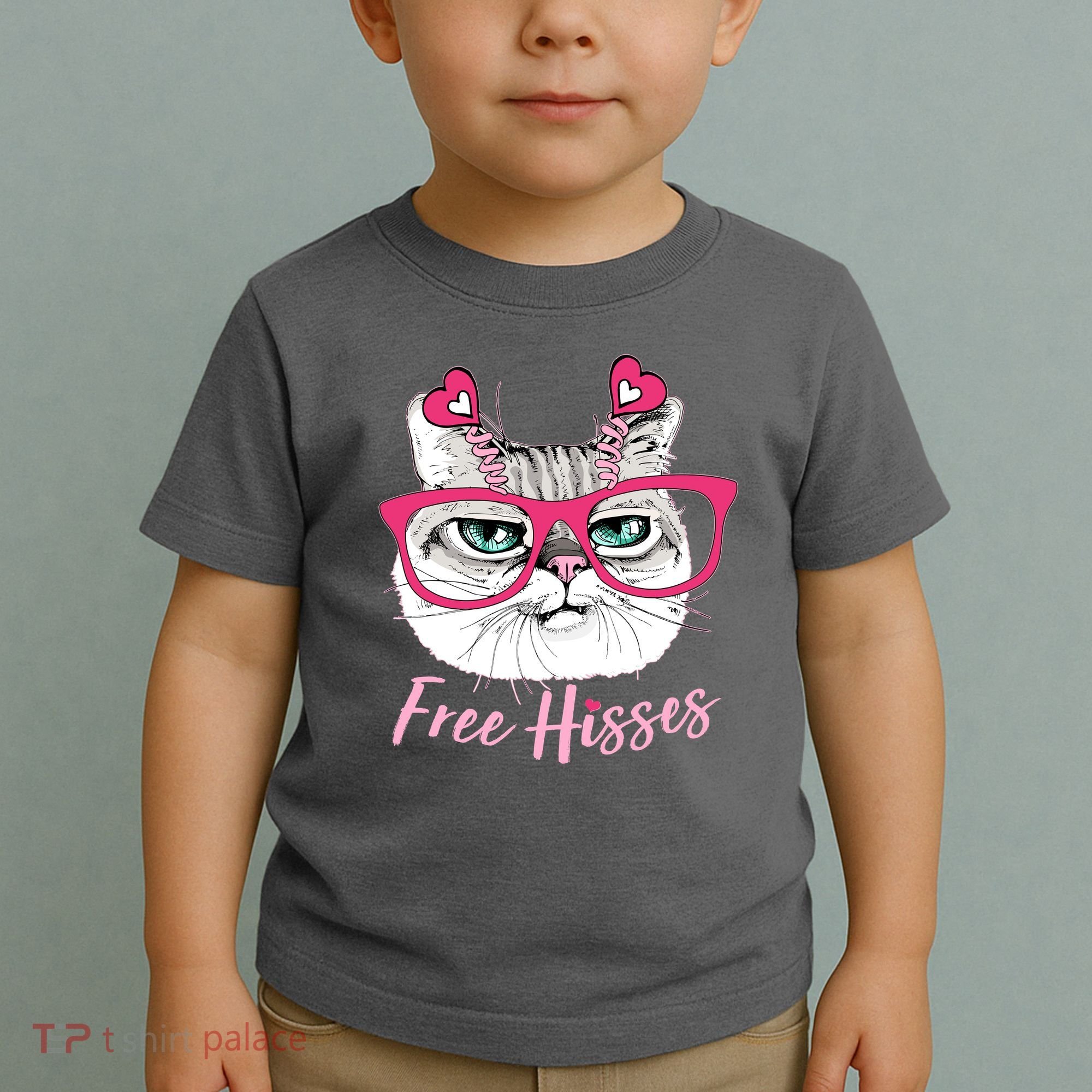 Funny Valentine Cat Free Hisses Toddler T-Shirt