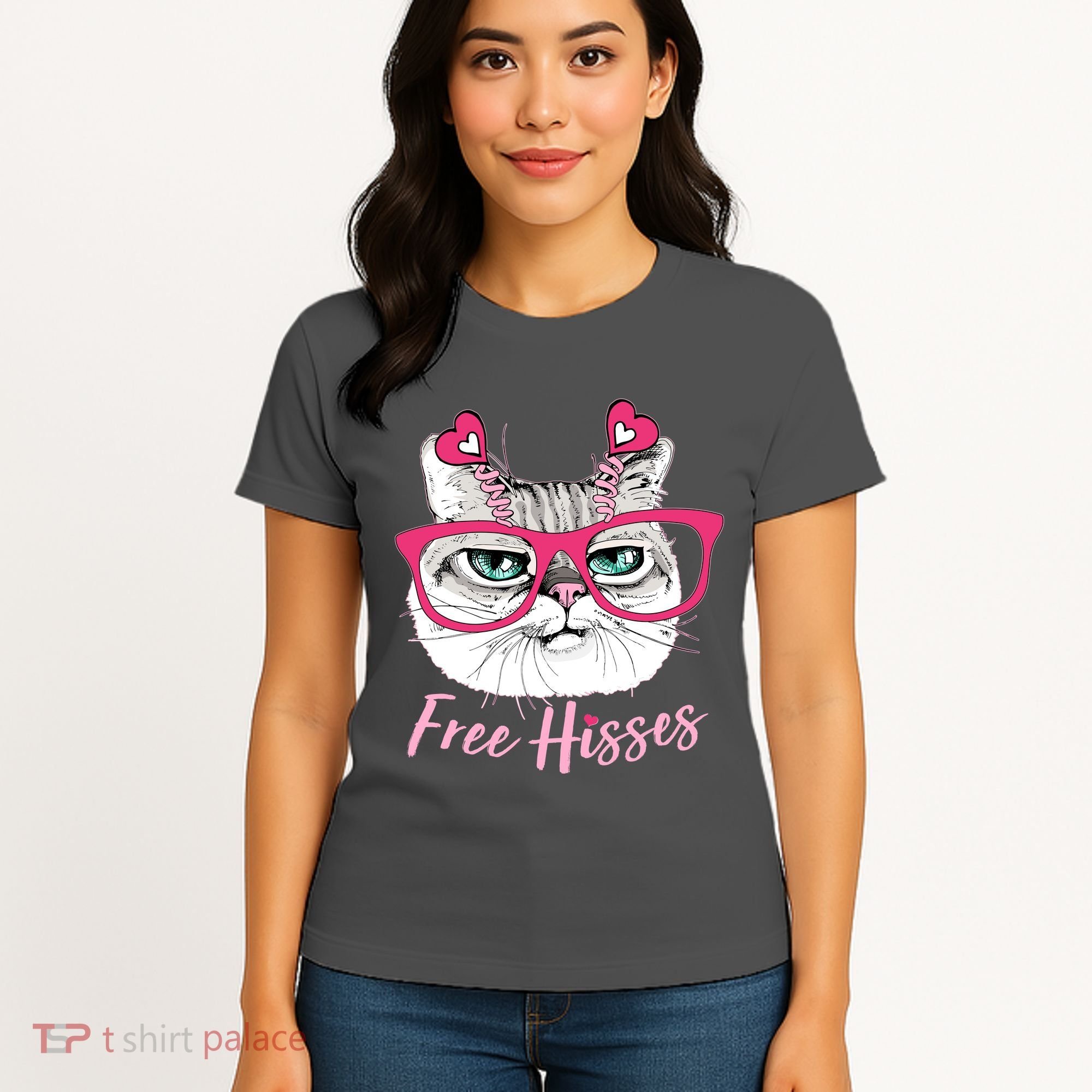 Funny Valentine Cat Free Hisses Women's T-Shirt