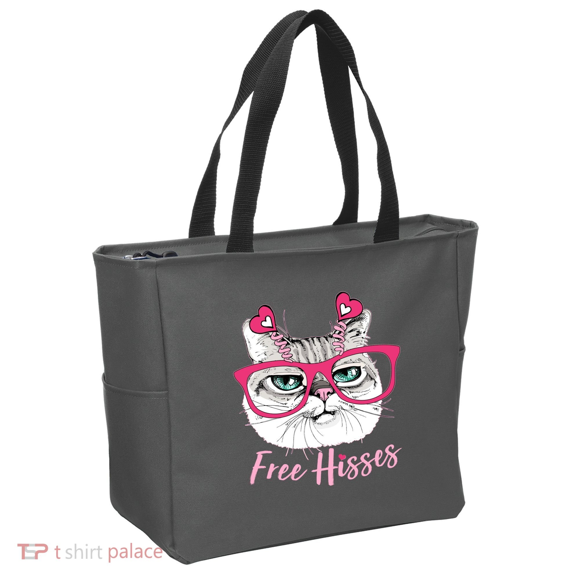 Funny Valentine Cat Free Hisses Tote Bag