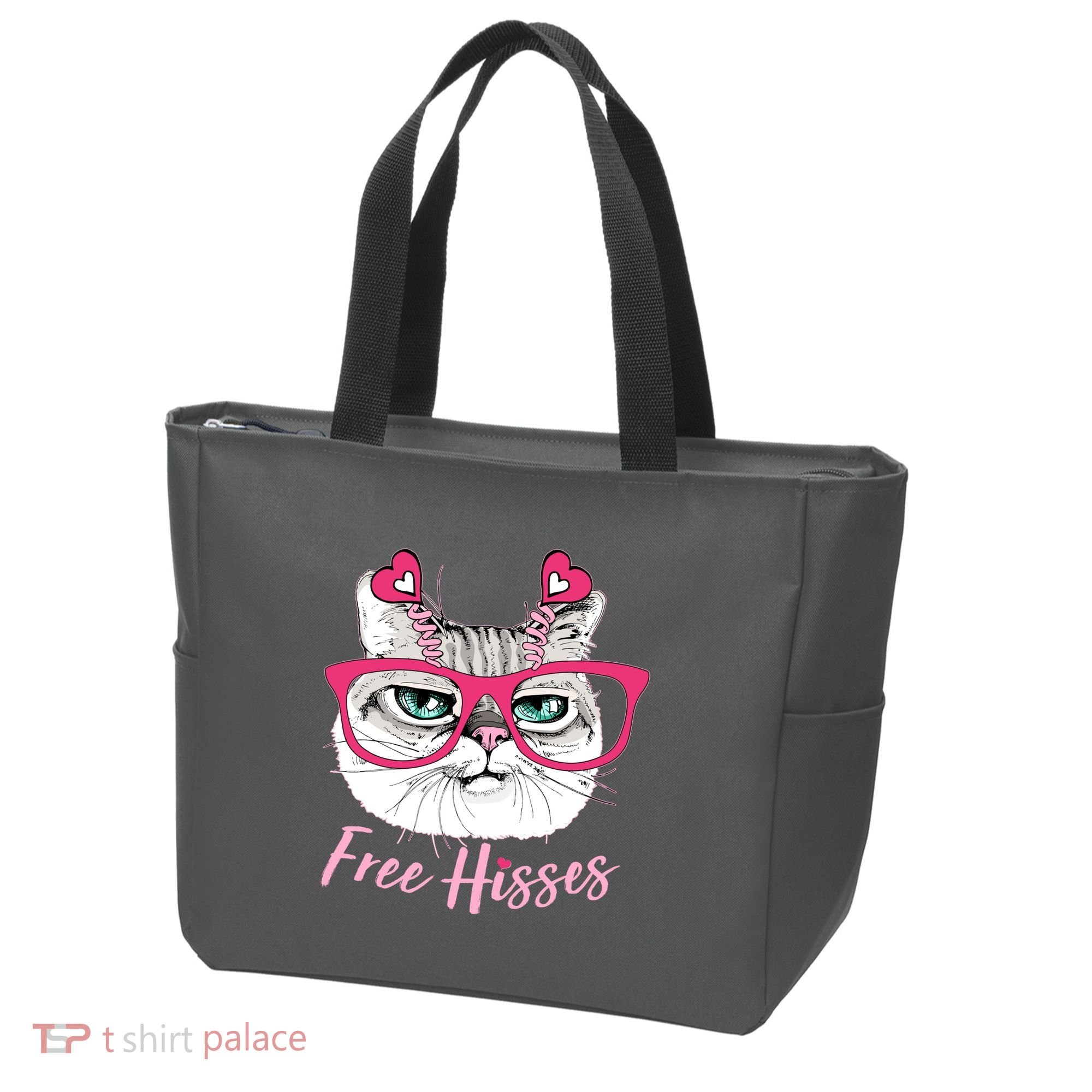 Funny Valentine Cat Free Hisses Tote Bag