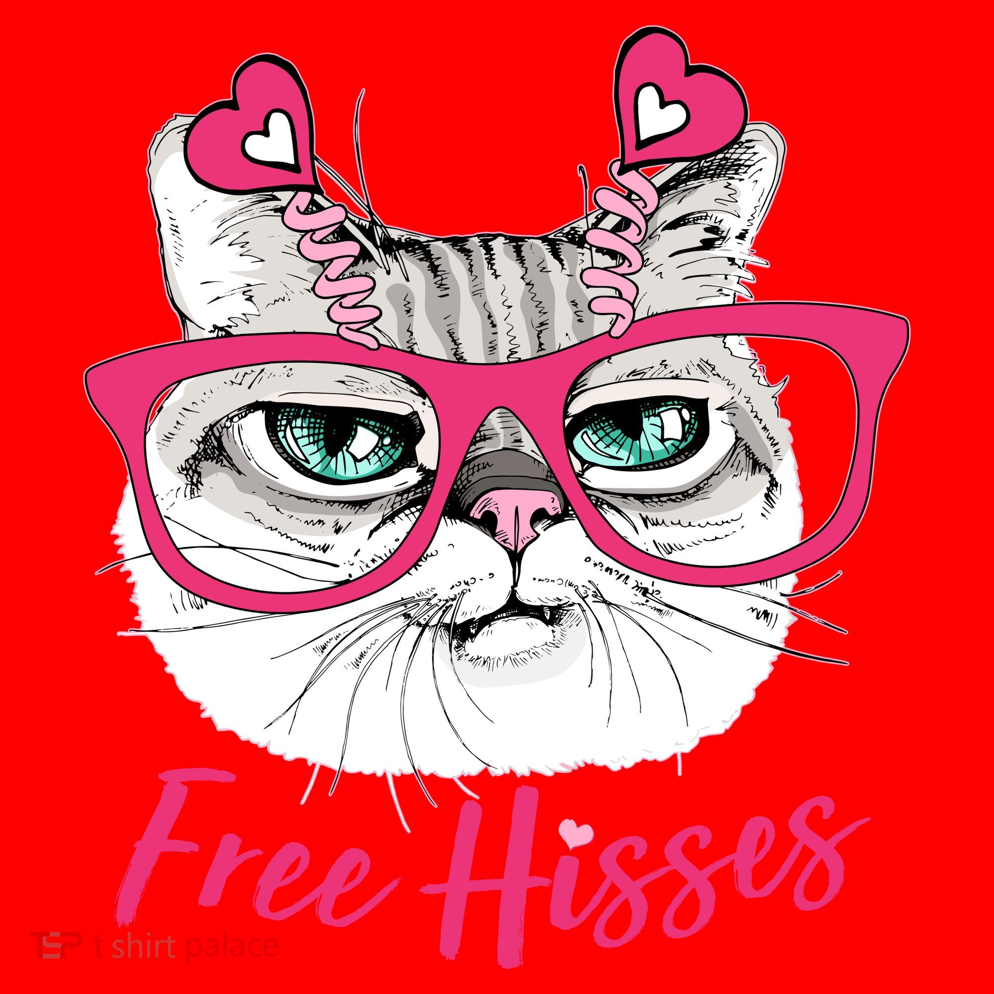 Funny Valentine Cat Free Hisses Santa Hat