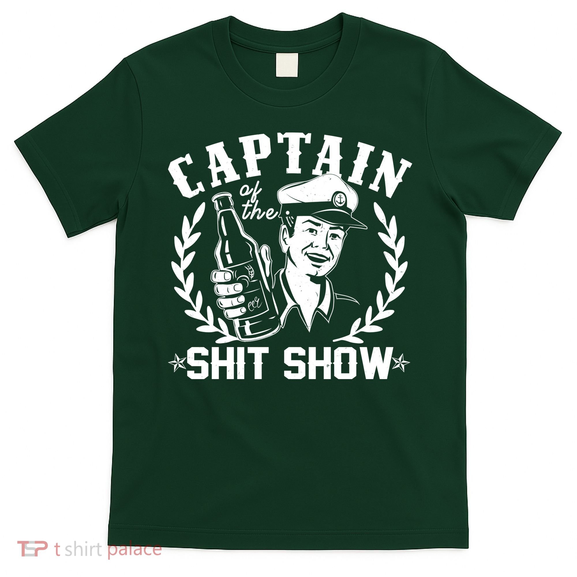 Funny Vintage Captain Of The Shit Show T-Shirt