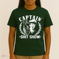 Funny Vintage Captain Of The Shit Show T-Shirt thumb 4