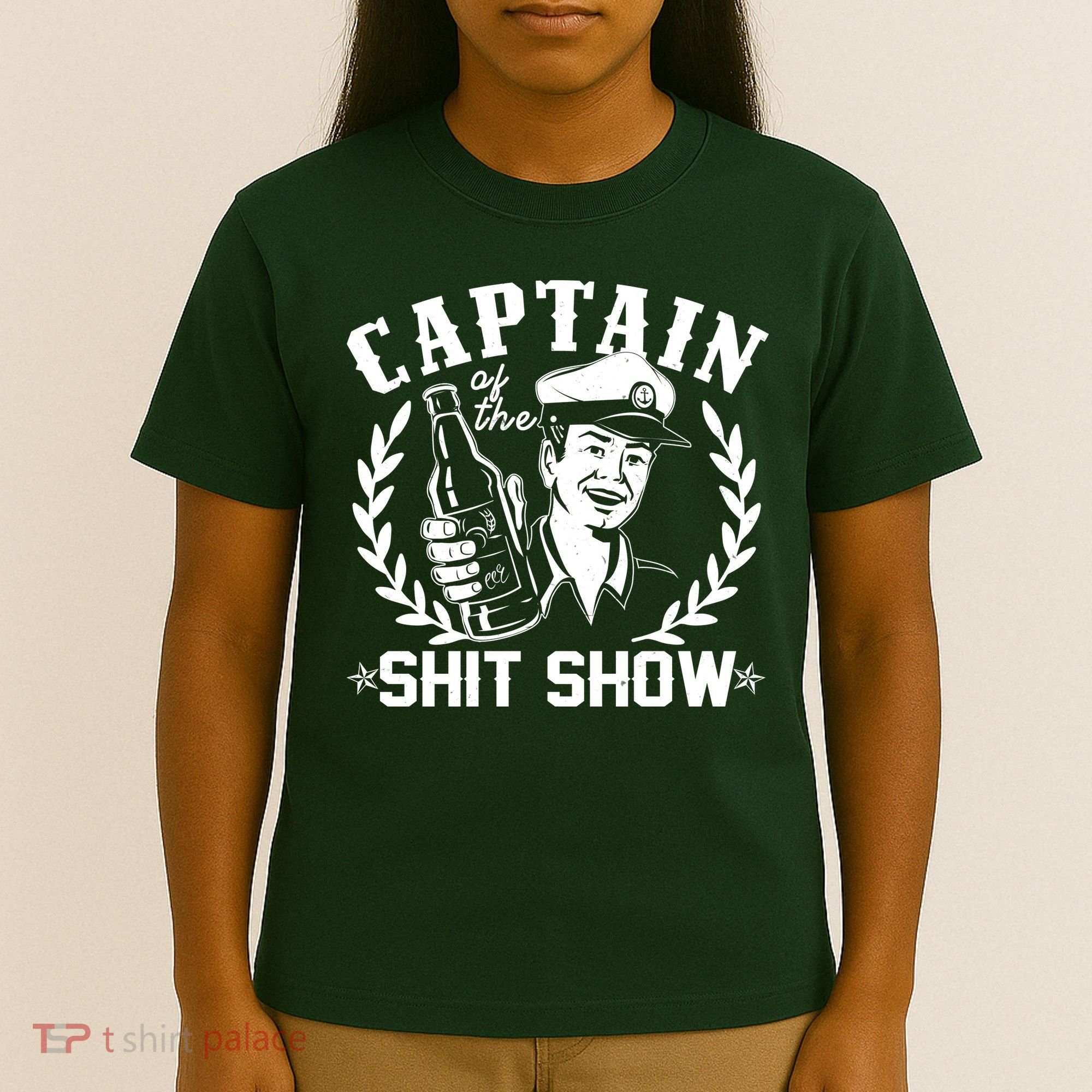 Funny Vintage Captain Of The Shit Show T-Shirt
