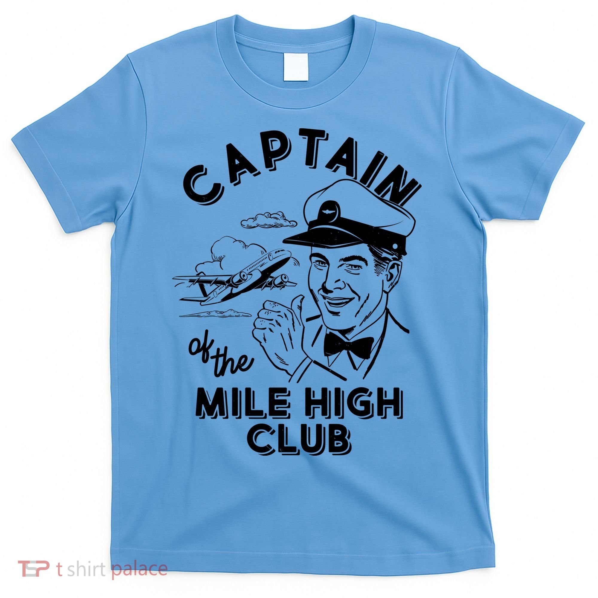 Funny Vintage Captain Of The Mile High Club T-Shirt