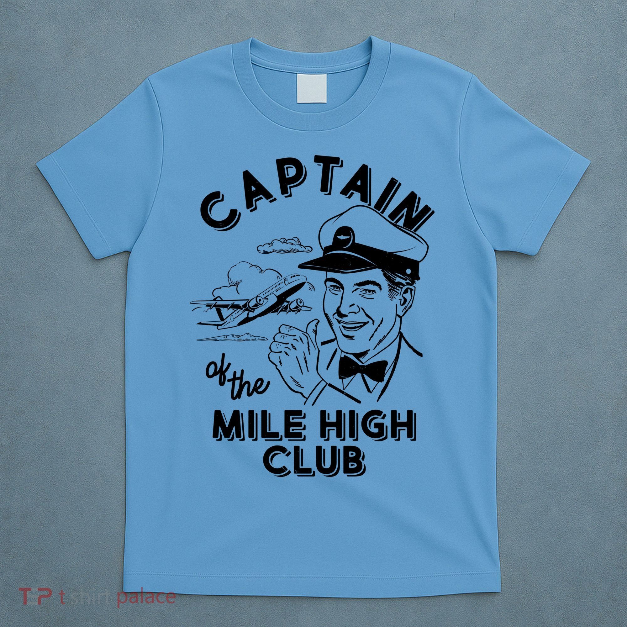 Funny Vintage Captain Of The Mile High Club T-Shirt
