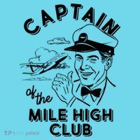 Funny Vintage Captain Of The Mile High Club T-Shirt thumb 6