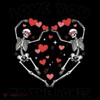 Funny Valentines Day Love You To The Bones Skeletons Coffee Mug thumb 5