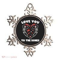 Funny Valentines Day Love You To The Bones Skeletons Ornament thumb 0