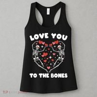 Funny Valentines Day Love You To The Bones Skeletons Women's Tank Top thumb 3