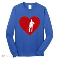 Fencing Valentine Day Gift For Fencing Lover Heart Cute Gift Long Sleeve Shirt thumb 0