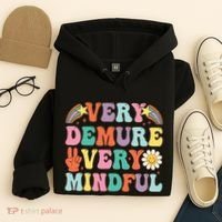 Funny Very Demure Very Mindful Trend Demure & Mindful Hoodie thumb 4