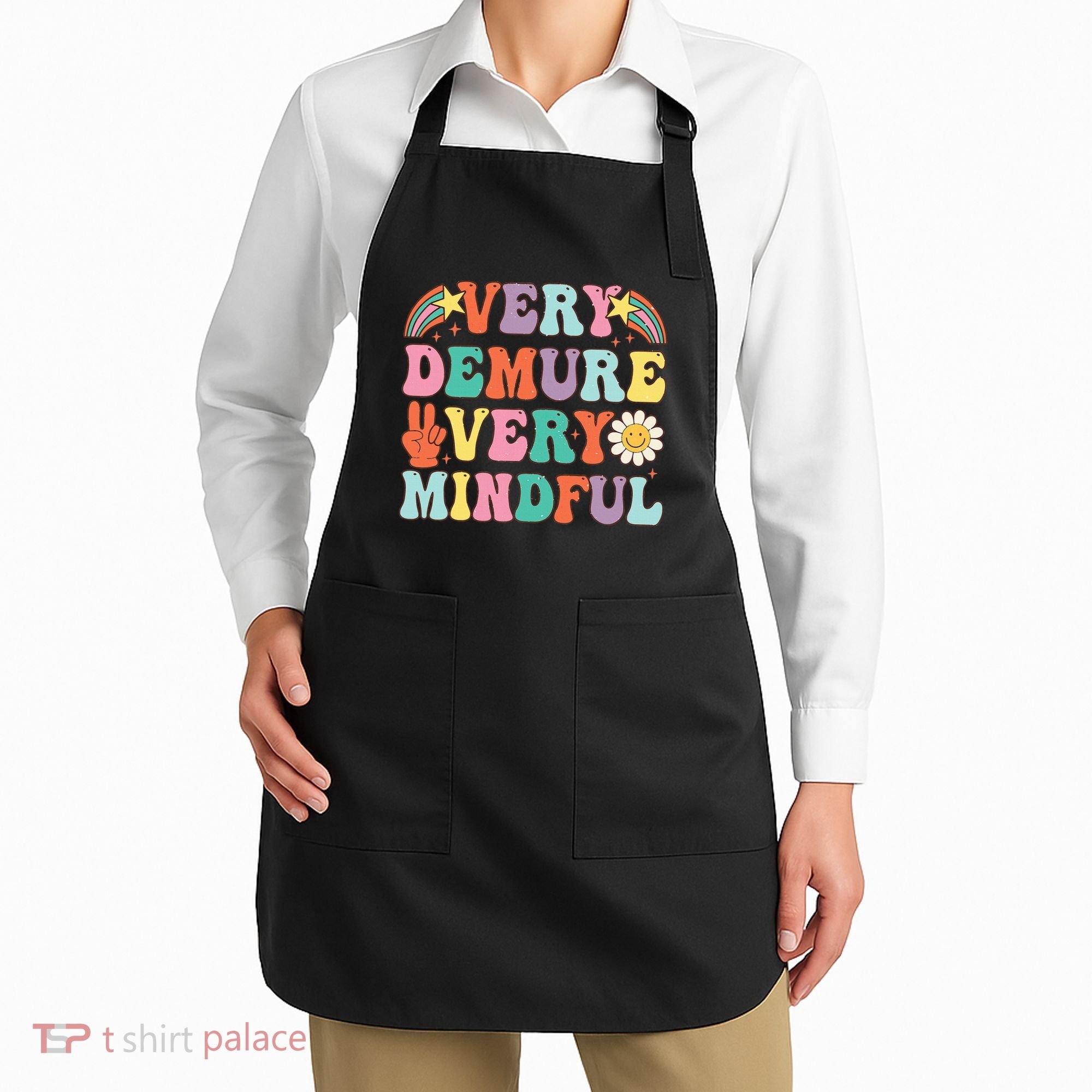 Funny Very Demure Very Mindful Trend Demure & Mindful Apron