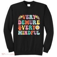 Funny Very Demure Very Mindful Trend Demure & Mindful Sweatshirt thumb 0