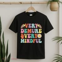 Funny Very Demure Very Mindful Trend Demure & Mindful T-Shirt thumb 2