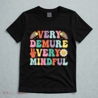Funny Very Demure Very Mindful Trend Demure & Mindful T-Shirt thumb 5