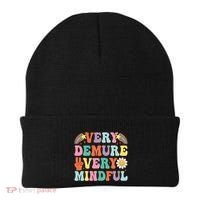Funny Very Demure Very Mindful Trend Demure & Mindful Beanie thumb 0