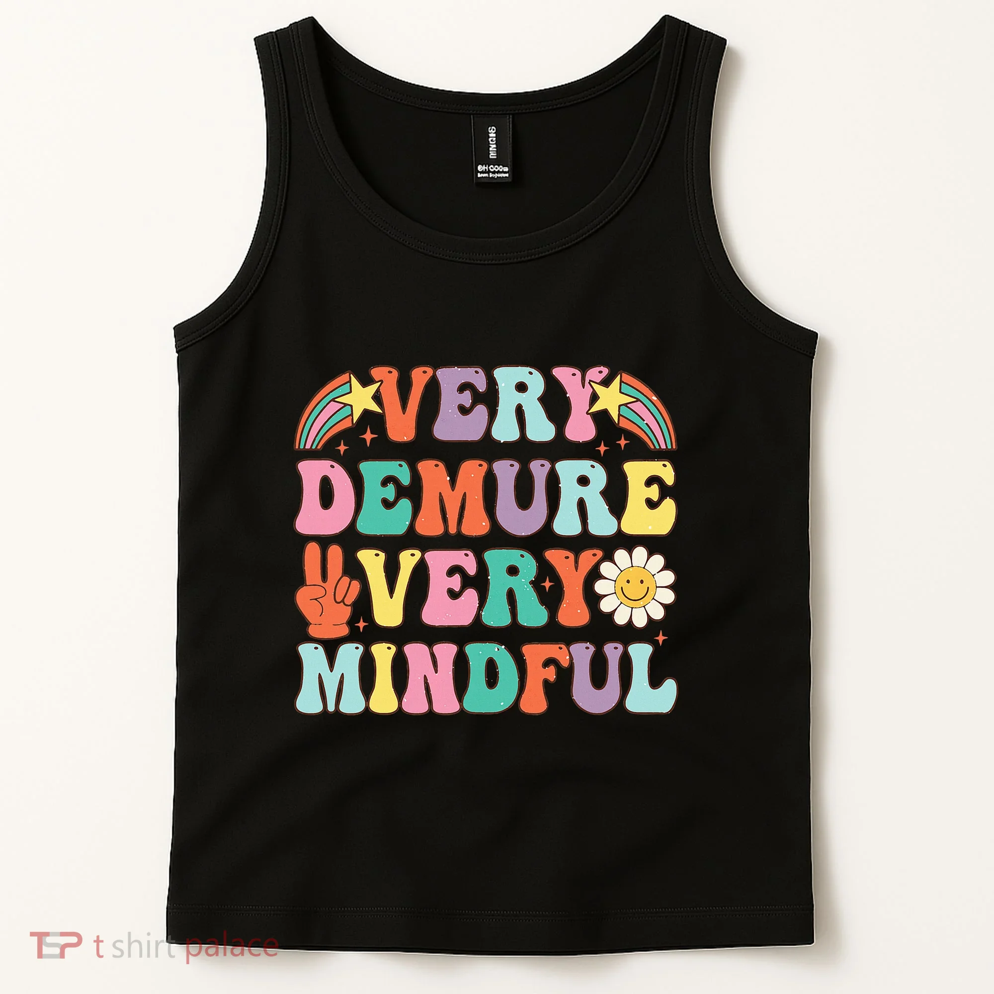 Funny Very Demure Very Mindful Trend Demure & Mindful Tank Top