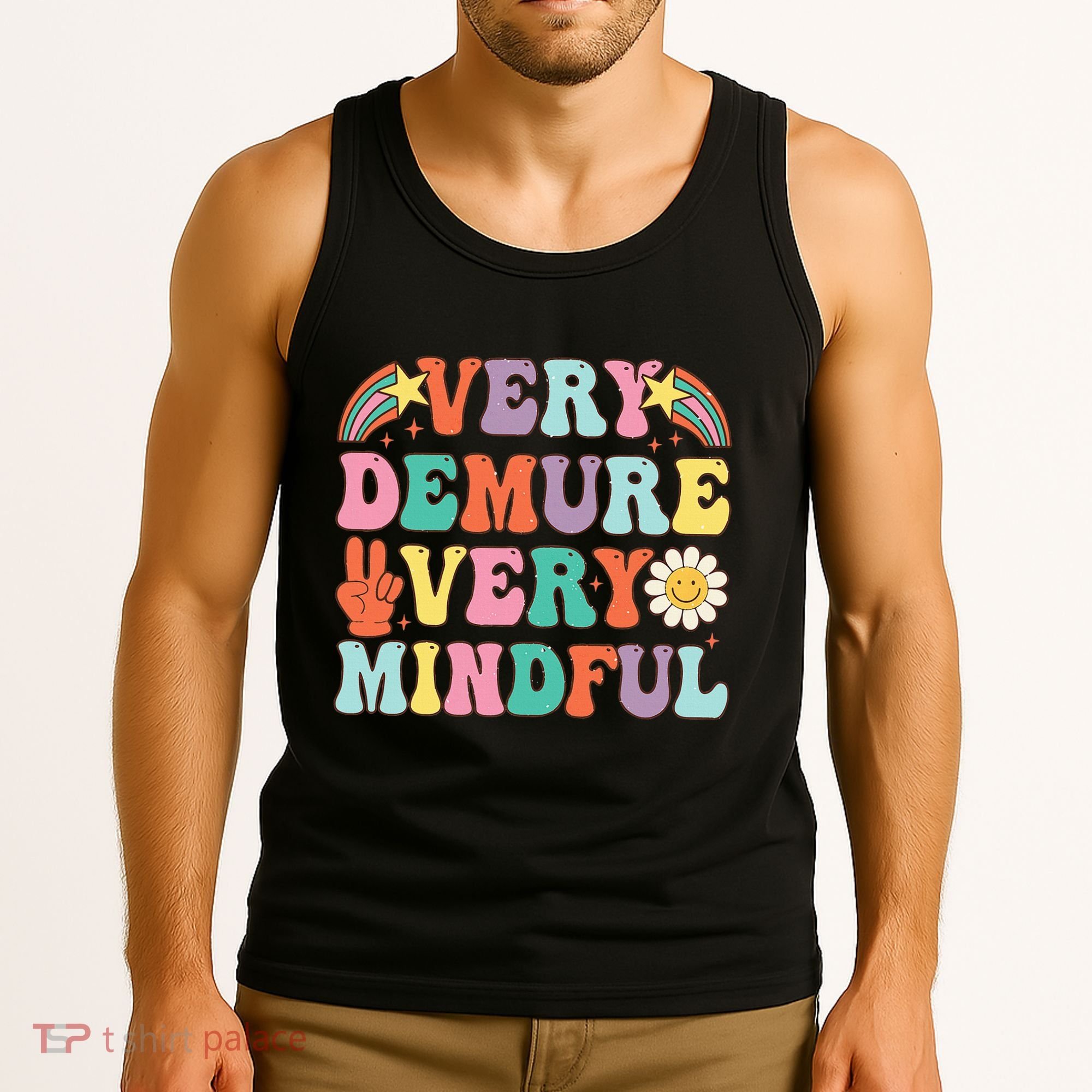 Funny Very Demure Very Mindful Trend Demure & Mindful Tank Top