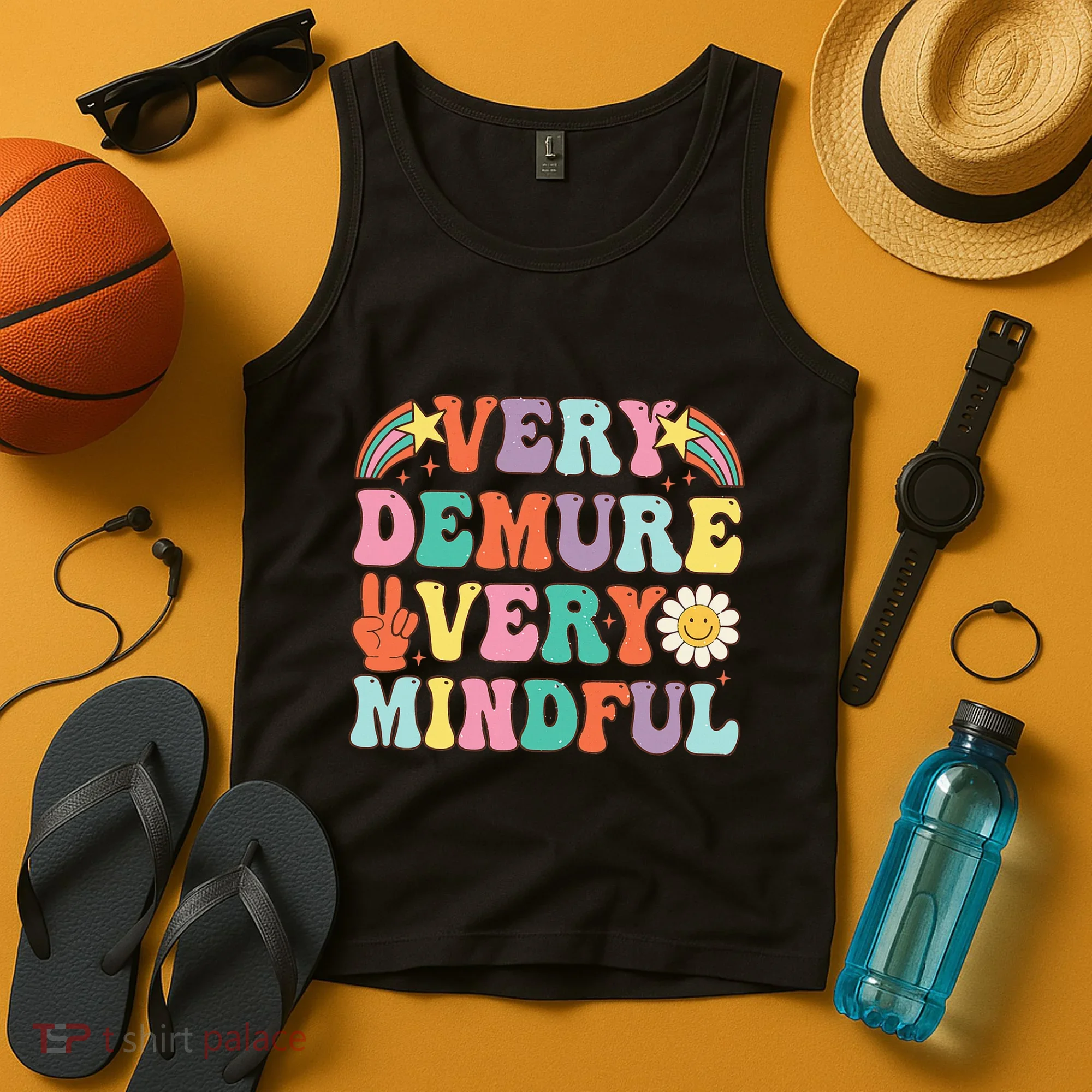 Funny Very Demure Very Mindful Trend Demure & Mindful Tank Top