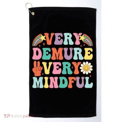 Funny Very Demure Very Mindful Trend Demure & Mindful Golf Towel