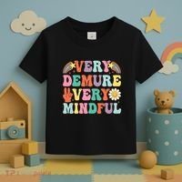 Funny Very Demure Very Mindful Trend Demure & Mindful Toddler T-Shirt thumb 3