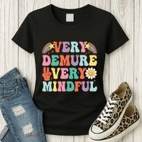 Funny Very Demure Very Mindful Trend Demure & Mindful Women's T-Shirt thumb 3
