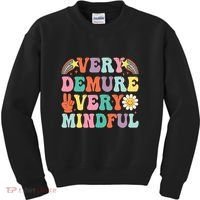 Funny Very Demure Very Mindful Trend Demure & Mindful Kids Sweatshirt thumb 0