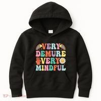 Funny Very Demure Very Mindful Trend Demure & Mindful Kids Hoodie thumb 0