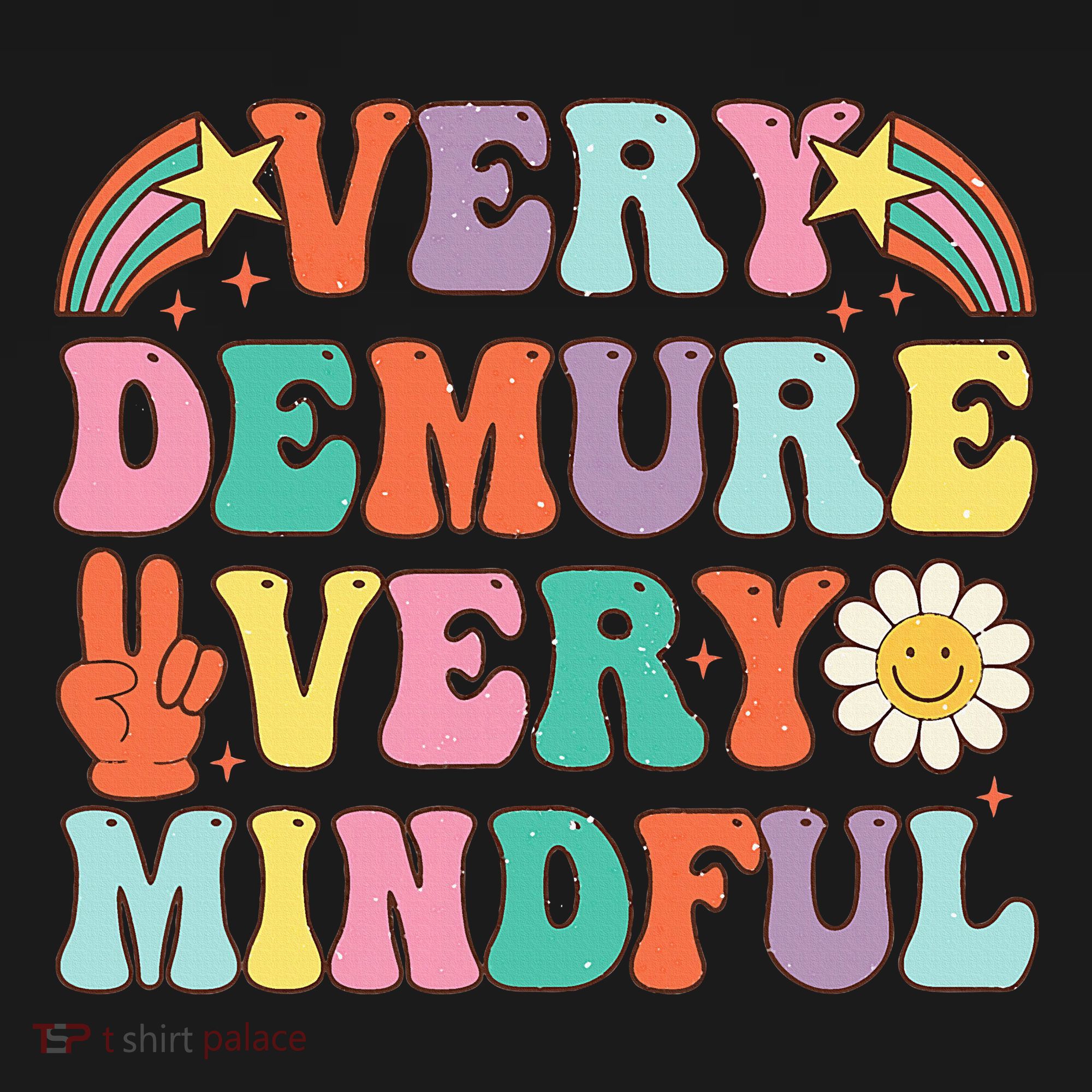 Funny Very Demure Very Mindful Trend Demure & Mindful Kids Hoodie