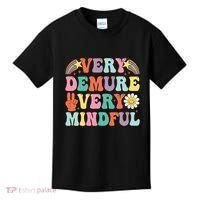 Funny Very Demure Very Mindful Trend Demure & Mindful Kids T-Shirt thumb 0