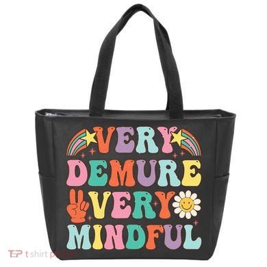 Funny Very Demure Very Mindful Trend Demure & Mindful Tote Bag