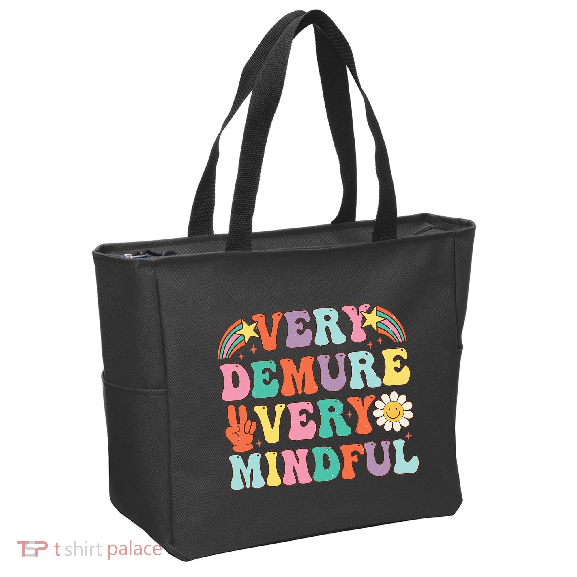 Funny Very Demure Very Mindful Trend Demure & Mindful Tote Bag