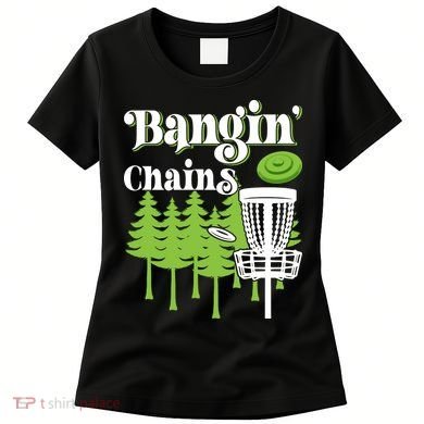 Funny Vintage Disc Golf Bangin' Chains Women's T-Shirt