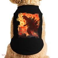 Funny Valentines Day Japanese Kaiju Monster Doggie Tank thumb 0