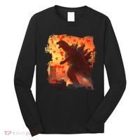 Funny Valentines Day Japanese Kaiju Monster Long Sleeve Shirt thumb 0