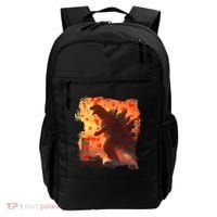 Funny Valentines Day Japanese Kaiju Monster Backpack thumb 0