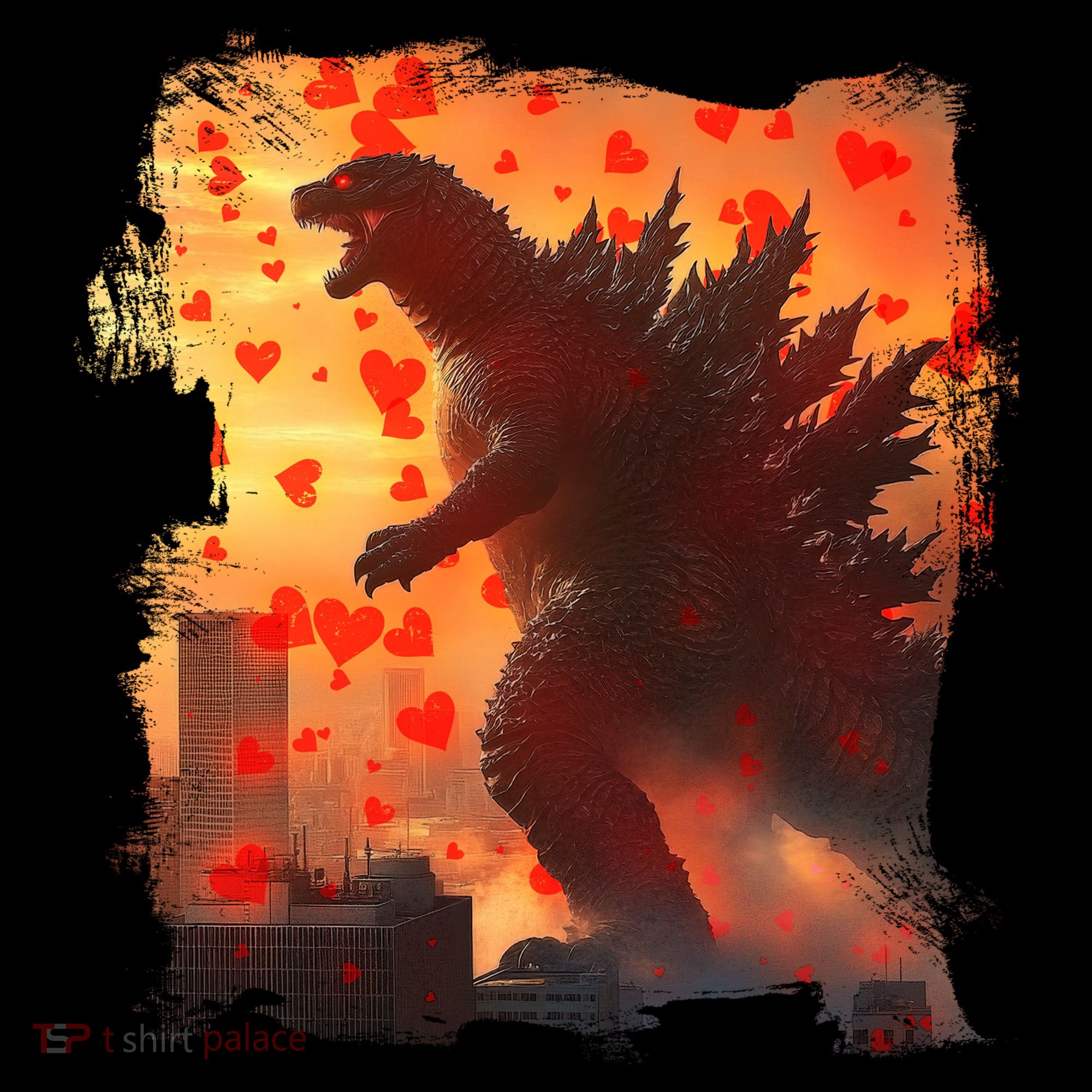 Funny Valentines Day Japanese Kaiju Monster Coffee Mug