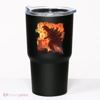 Funny Valentines Day Japanese Kaiju Monster Tumbler thumb 0