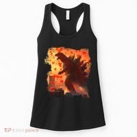 Funny Valentines Day Japanese Kaiju Monster Women's Tank Top thumb 0