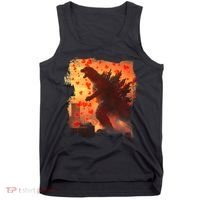 Funny Valentines Day Japanese Kaiju Monster Tank Top thumb 0
