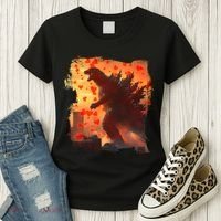 Funny Valentines Day Japanese Kaiju Monster Women's T-Shirt thumb 3