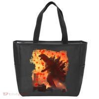 Funny Valentines Day Japanese Kaiju Monster Tote Bag thumb 0