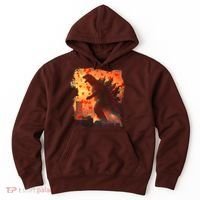 Funny Valentines Day Japanese Kaiju Monster Hoodie thumb 0