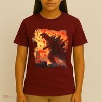 Funny Valentines Day Japanese Kaiju Monster T-Shirt thumb 4