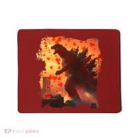 Funny Valentines Day Japanese Kaiju Monster Mousepad thumb 0