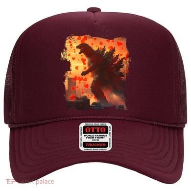 Funny Valentines Day Japanese Kaiju Monster Hat
