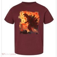 Funny Valentines Day Japanese Kaiju Monster Toddler T-Shirt thumb 0