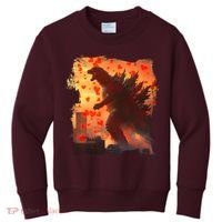 Funny Valentines Day Japanese Kaiju Monster Kids Sweatshirt thumb 0