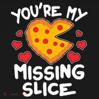 Funny Valentine's Day You're My Missing Slice Heart Pizza Women's Hoodie thumb 2